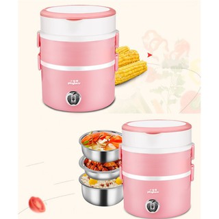 CẶP LỒNG CÀ MEN Ủ CƠM 3 TẦNG CẮM ĐIỆN
