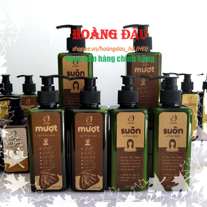 Dầu gội - Dầu xả thảo dược An Thái Hưng suôn mượt, chắc khỏe mái tóc 300ml