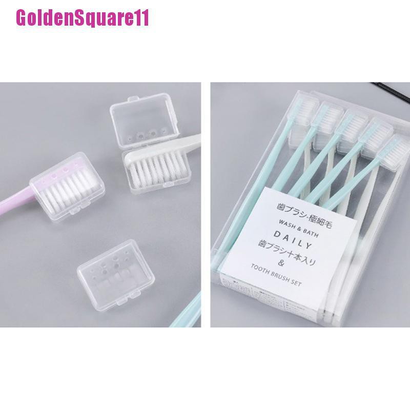 Set 10 bàn chải đánh răng bằng than tre nano chất lượng cao cho người lớn