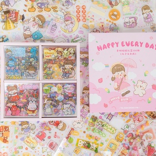 📖Set 100 tấm sticker dễ thương