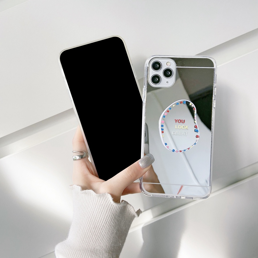 Ốp Điện Thoại Có Giá Đỡ Gương Cho Samsung Note10 20 S8 S9Plus S10 A7 J7Pro J7Prime S21 S10Lite S21Plus S20Ultra