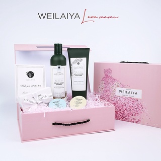  Set quà  Weilaiya dầu gội gừng trắng cho da dầu tóc bết giảm rụng kích mọc tóc. Tặng mini gừng và 1 mini nấm truffle 
