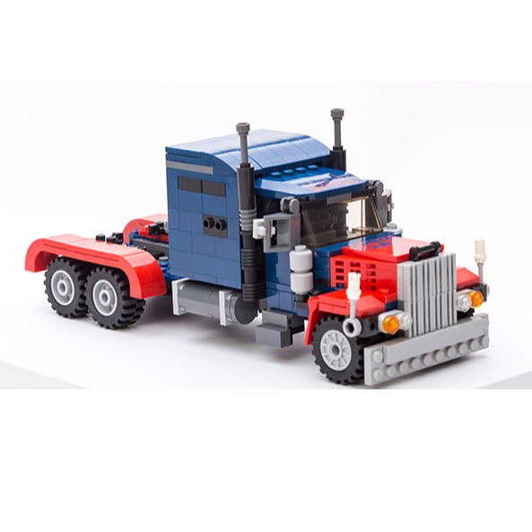 Đồ Chơi Lắp Ráp Kiểu LEGO Robot Biến Hình Optimus Prime Transformers 377 Mảnh Ghép