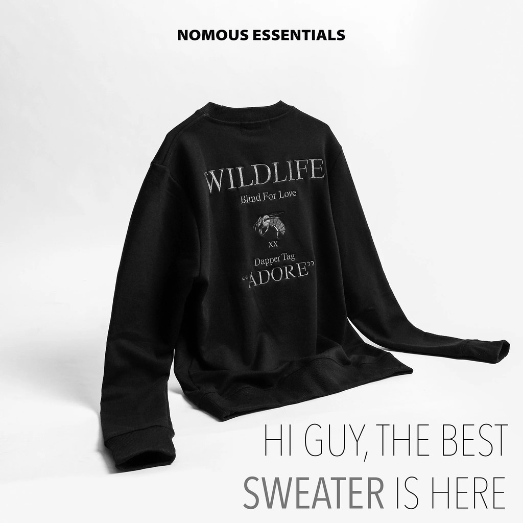 Áo nỉ (sweatshirt) NOMOUS ESSENTIALS x Wildlife (160Store)