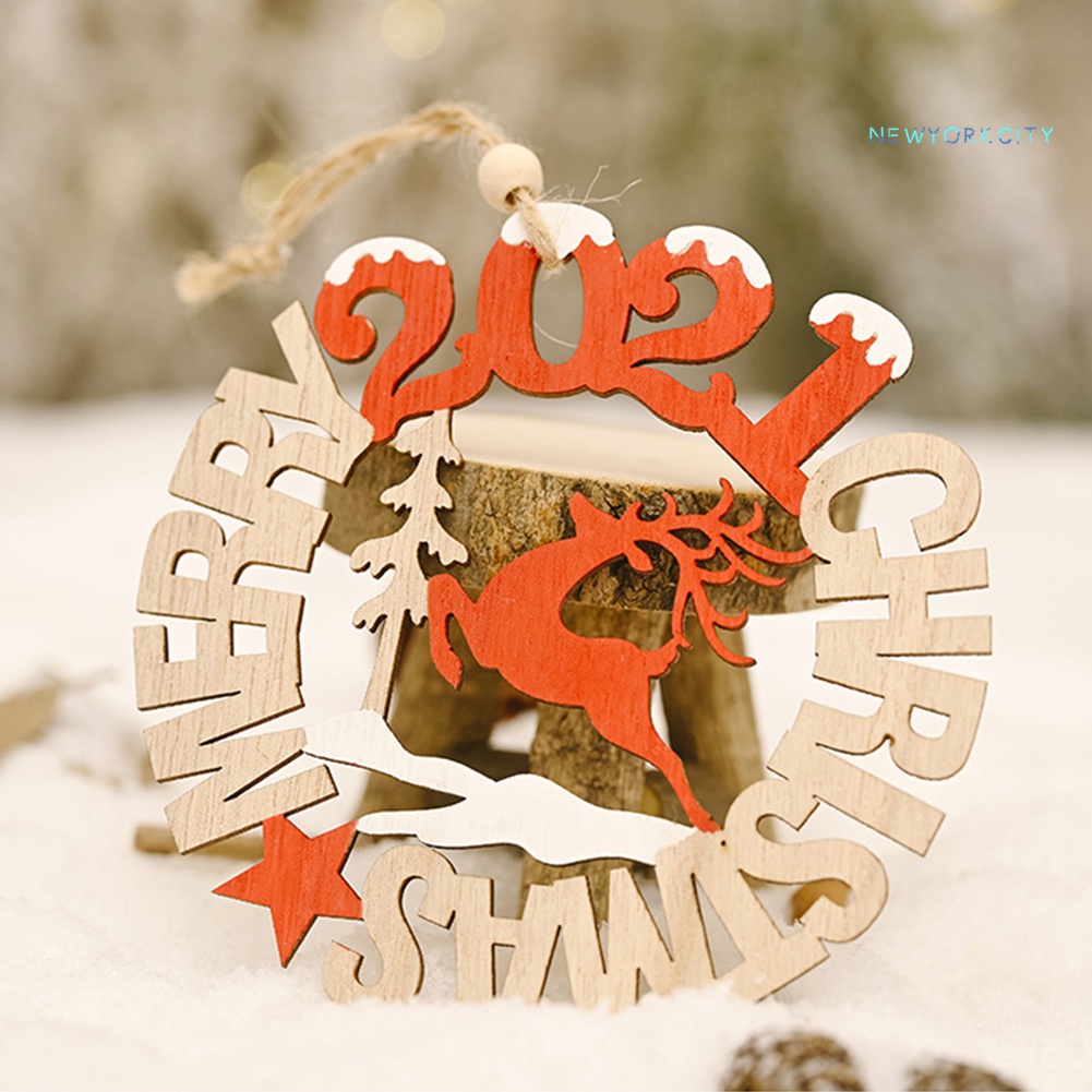 Dây Treo Trang Trí Giáng Sinh Năm Mới 2021 Bằng Gỗ