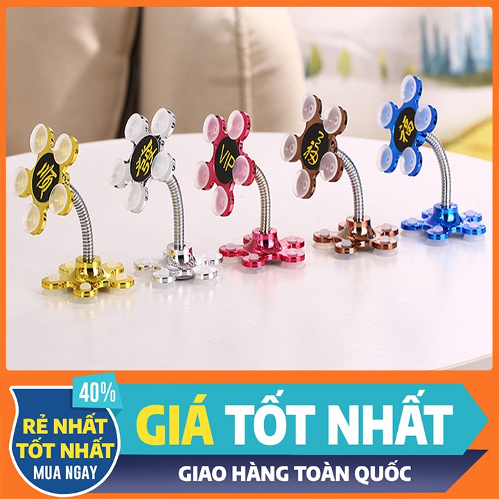 Giá để điện thoại loại hút chân không xoay hình hoa - Kệ Điện Thoại
