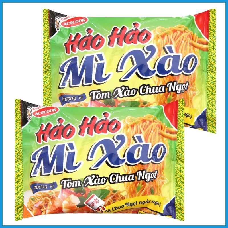 Mì Hảo Hảo 3 loại tôm chua cay, tôm hành, tôm xào chua ngọt thùng 30 gói 75g, MMHHCC01