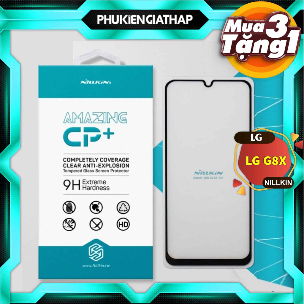 [Mã ELORDER5 giảm 10K đơn 20K] Kính cường lực cho LG G8X hiệu Nillkin.tw