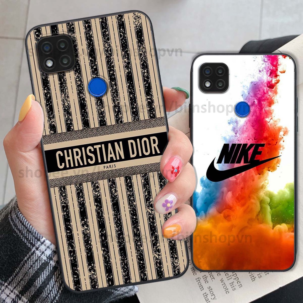 Ốp Xiaomi Redmi 9C in hình thương hiệu nhiều màu sắc thể thao cá tính thời trang