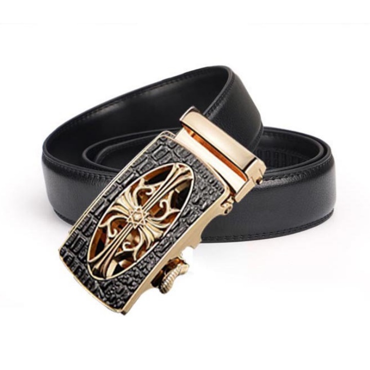 Thắt Lưng Nam Da Bò Họa Tiết Cây Thánh Giá Sang Trọng Lịch Lãm