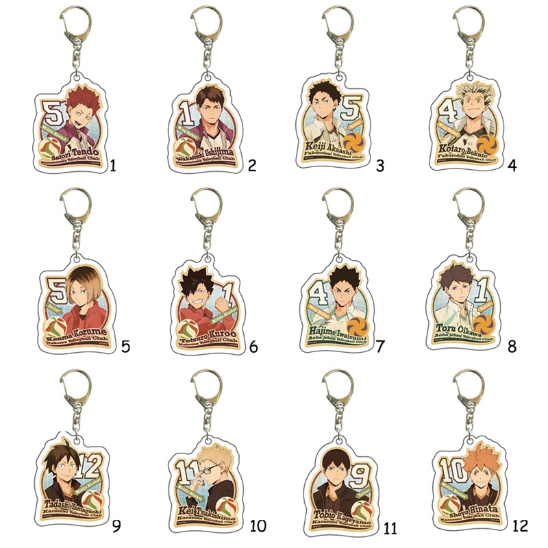 Tmdbyx Móc khóa trang trí hình nhân vật trong Haikyuu dễ thương