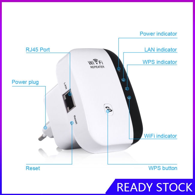 FL【COD Ready】300Mbps Wifi Repeater Wireless-N 802.11 AP Router Extender Signal Booster | BigBuy360 - bigbuy360.vn