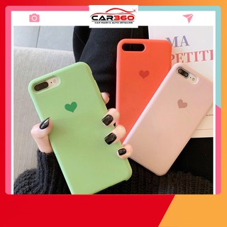 ⚡️Freeship 50k - Toàn quốc⚡️[ẢNH THẬT] Ốp Lưng Chống Bẩn Logo Trái Tim 💚🧡💖 - Ốp Iphone Dẻo [ GT-A ]