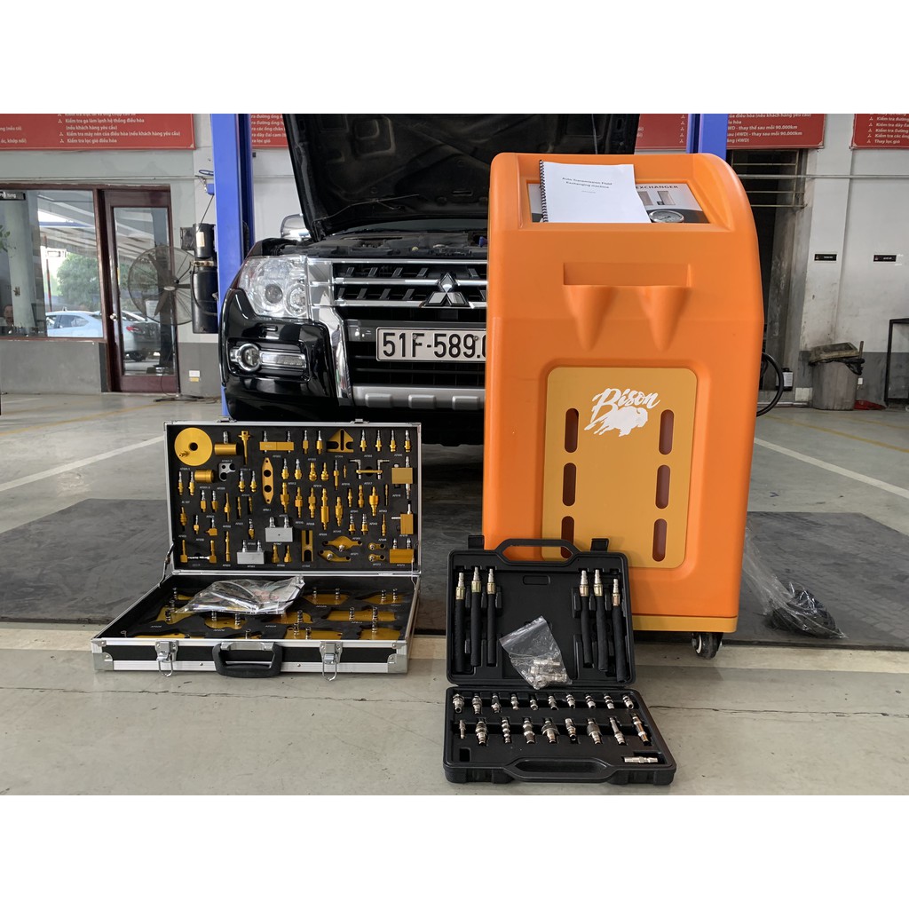 Máy thay dầu hộp số tự động Oto Tuần Hoàn Bison Hàn Quốc