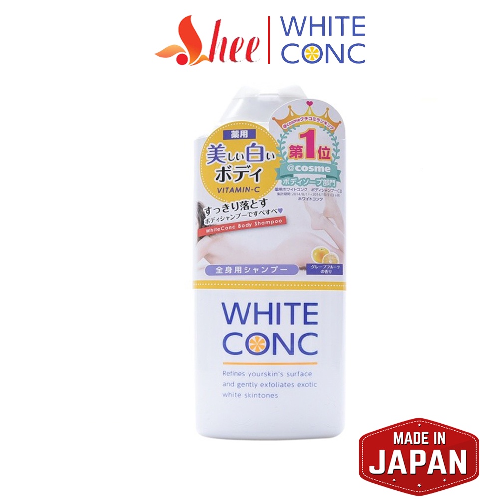 360ml Sữa tắm trắng da White ConC body vitamin C Nhật Bản