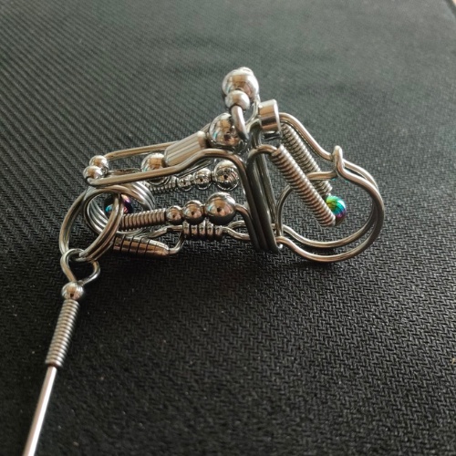 Móc khóa xe máy hình mô tô chất liệu inox 304 sáng đẹp lạ