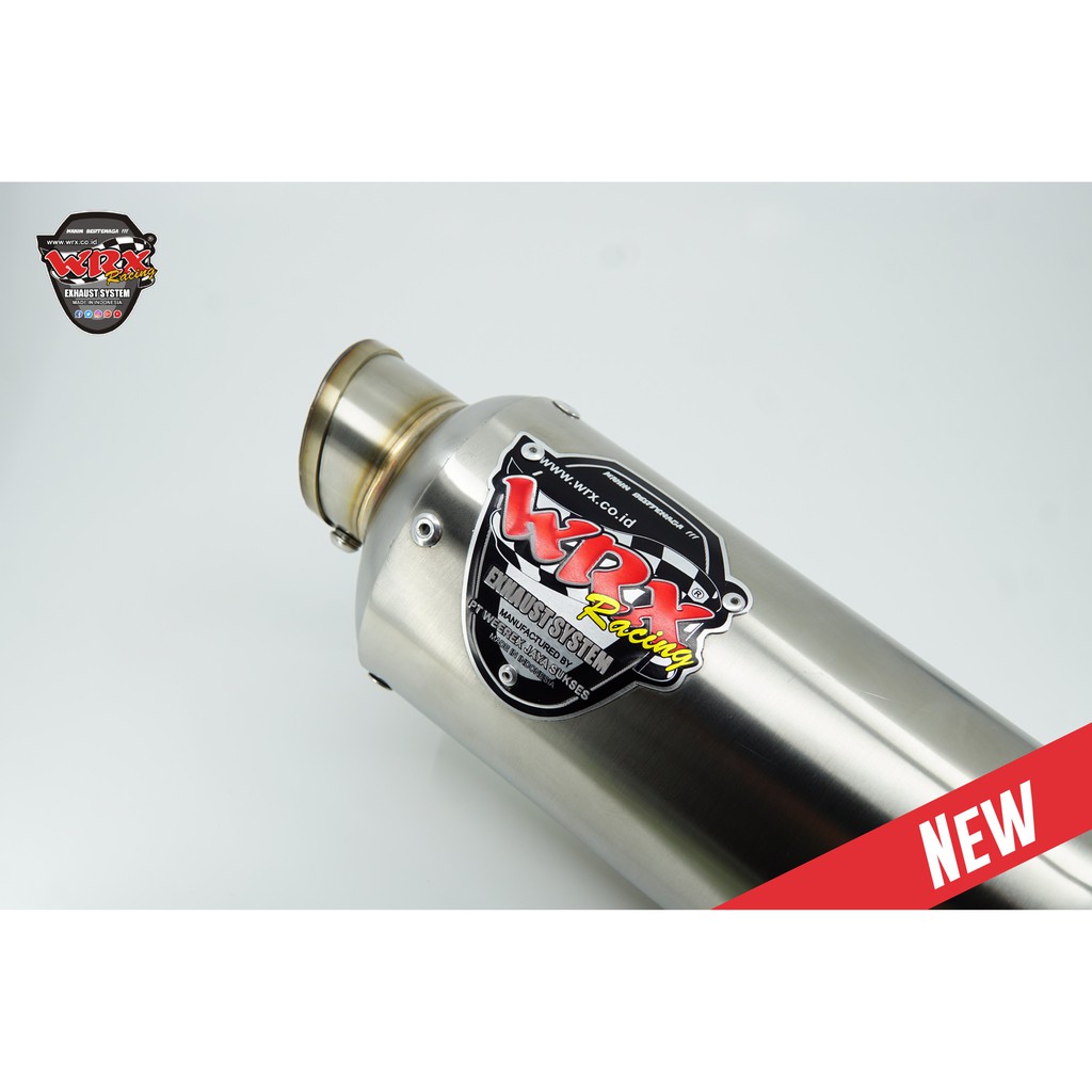 Pô WRX Oval R1  màu inox