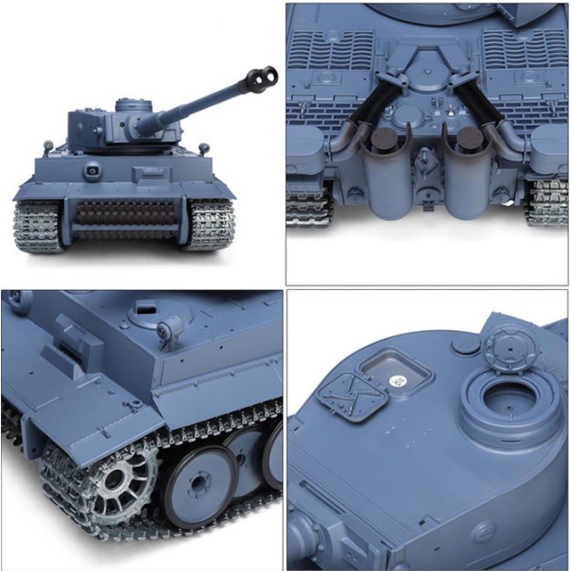 Xe tank Henlong Tiger  điều khiển từ xa xích, nhông kim loại