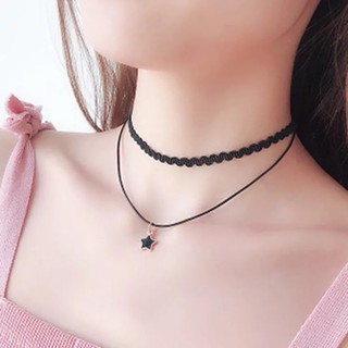 VÒNG CỔ CHOKER DÂY SỢI 2 TẦNG NHIỀU MẪU DE75