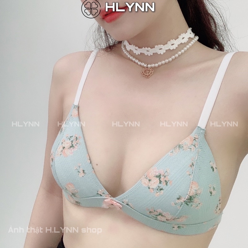 Set đồ lót cotton in hoa tam giác có mút m141 | BigBuy360 - bigbuy360.vn