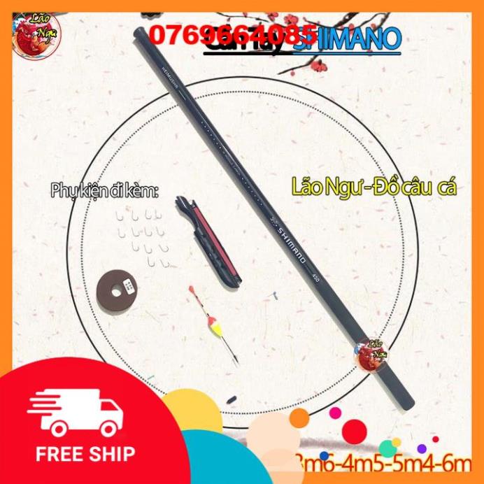 Cần Câu Tay SHIMANO Cacbon Cao Cấp  Đủ size 2m7-3m6-4m5-5m4-6m3 -Đ𝗢̂̀𝗖𝗔̂𝗨𝟮𝟱𝟳
