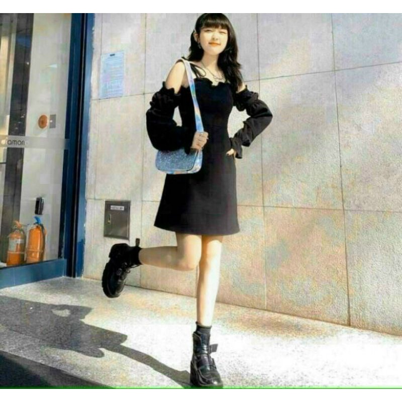 Đầm voan rớt tay form A cực hot