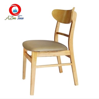 🌟ghế mango mặt nệm🌟 bàn ghế ăn gia đình, quán cafe, khách sạn chất liệu gỗ cao su tự nhiên 100%- azonshop