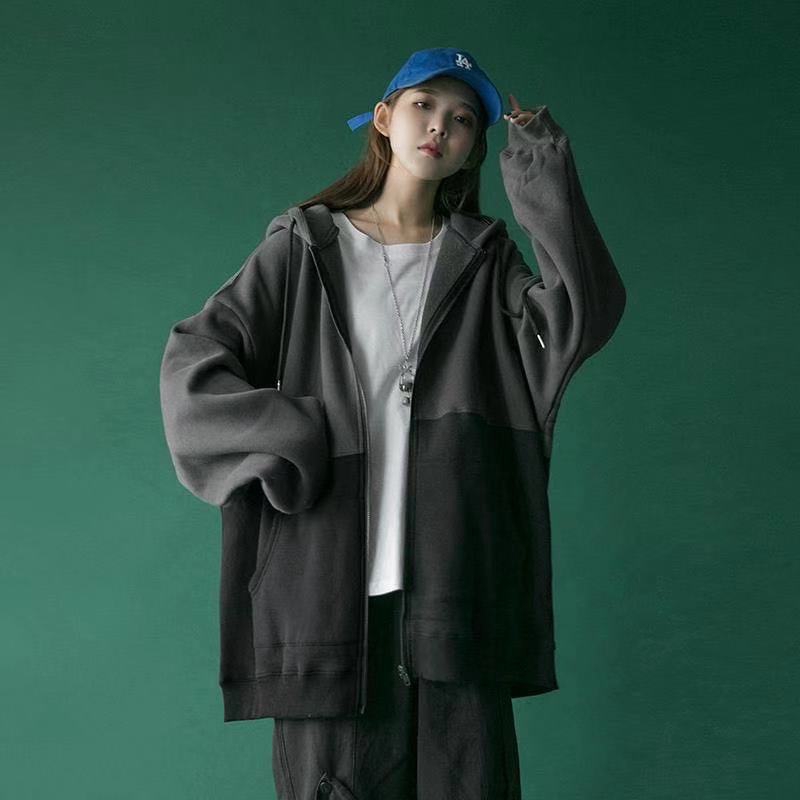 áo khoác nỉ cỡ lớn phong cách hip hop ulzzang thời trang mùa đông dành cho nam nữ