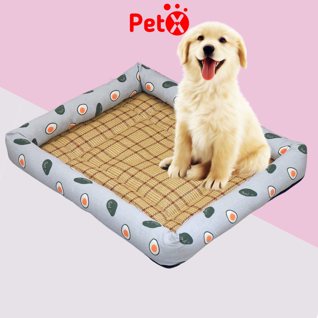 Nệm cho chó mèo ổ đệm mát mùa hè hình chữ nhật PetX