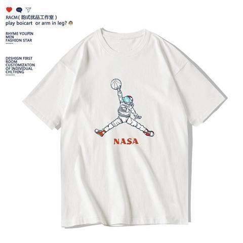 NASA and Coca Cola Áo Thun Nam Tay Ngắn In Hình Nasa Và Couples T-shirt