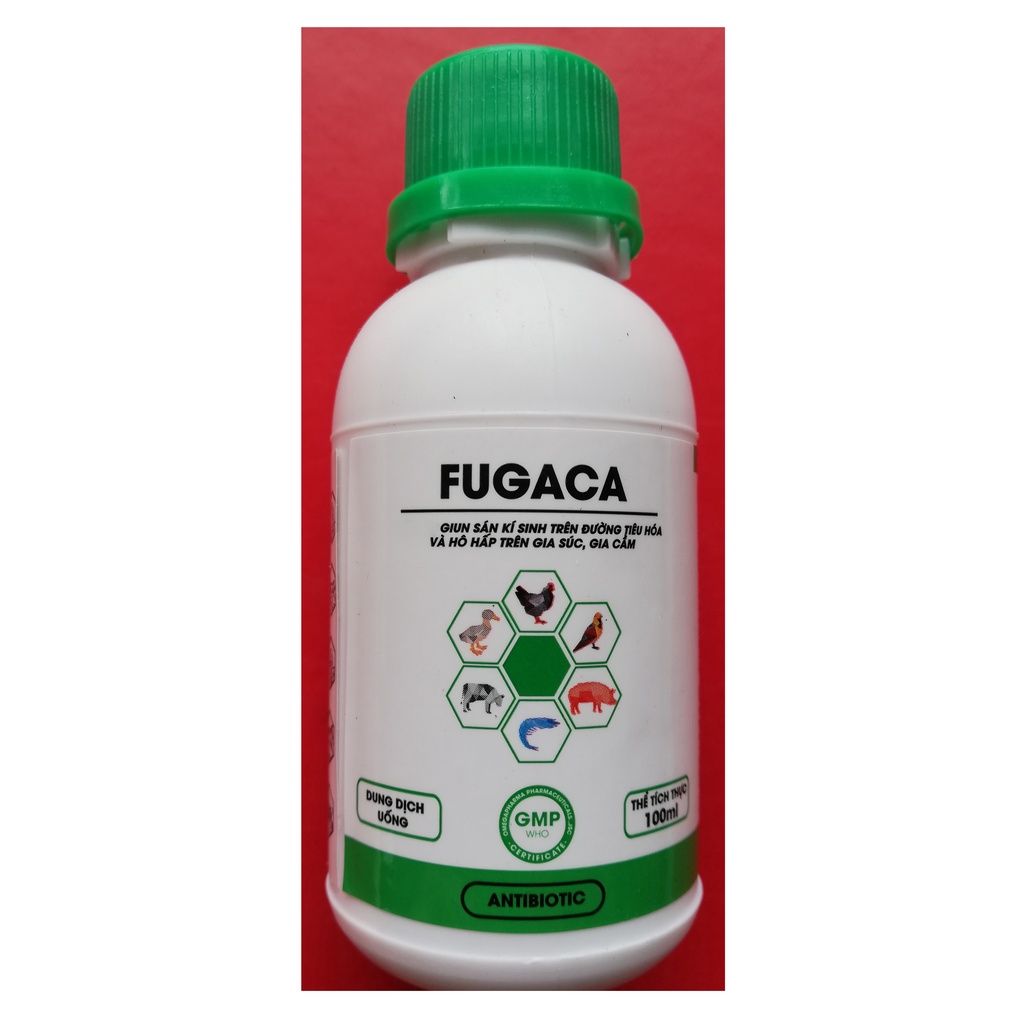 1 lọ FUGACA 100 ml dùng tốt cho chó, mèo, gia súc, trâu bò lợn, gia cầm, gà chọi, gà đá, chim cảnh