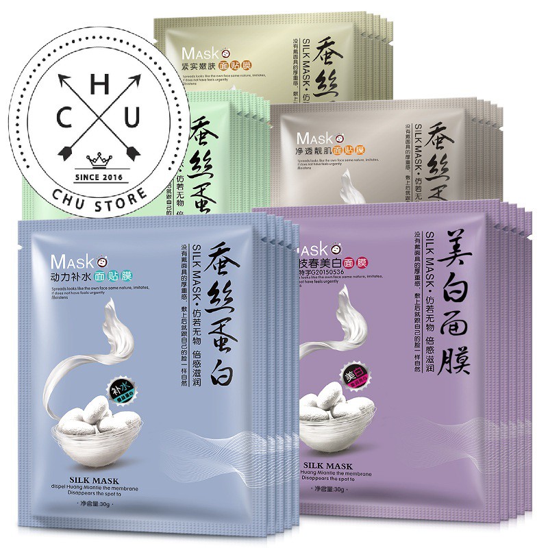 (Bán Buôn - Sỉ) Mặt Nạ Tơ Tằm OneSpring Silk Mask - Dưỡng Da Mụn Cấp Ẩm Thải Độc One Spring (Chustore MN3)