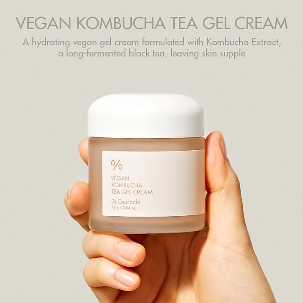 Kem Dưỡng Ngăn Ngừa Lão Hóa Dr.Ceuracle Vegan Kombucha Tea Gel Cream
