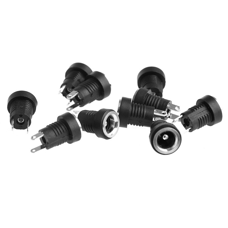 Set 10 Đầu Nối Jack Cắm 5.5mm 2.1mm Chuyên Dụng