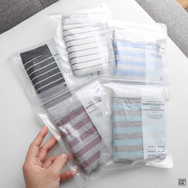 Quần Boxer Nam Sọc Kẻ INF 5 Màu, Chất Vải Thun Cotton Co Giãn Dày Dặn, PK000615, SOMEHOW