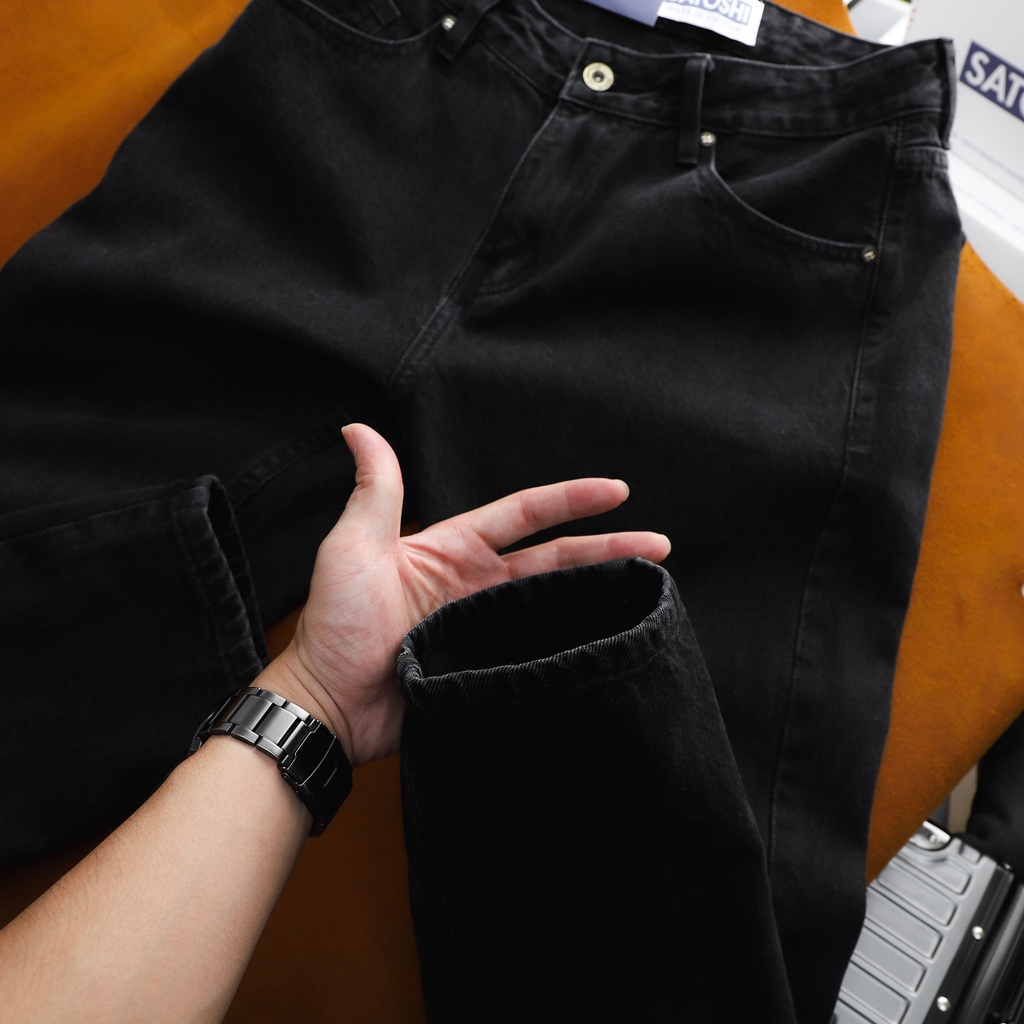 | Satoshi | Quần jean nam form Regular SAQJ60 Cotton màu xám đen