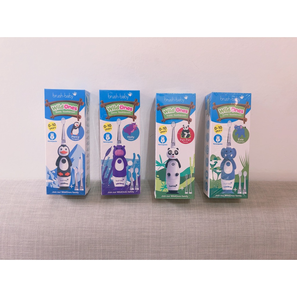 Bàn Chải Điện Brush-BaBy Wild Ones Cho Bé Từ 0-10 Tuổi