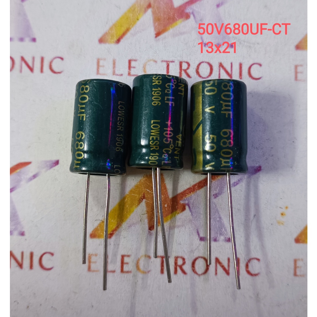Tụ điện 50V680UF 50V 680UF 680UF50V 13 * 21mm cao tần (con)