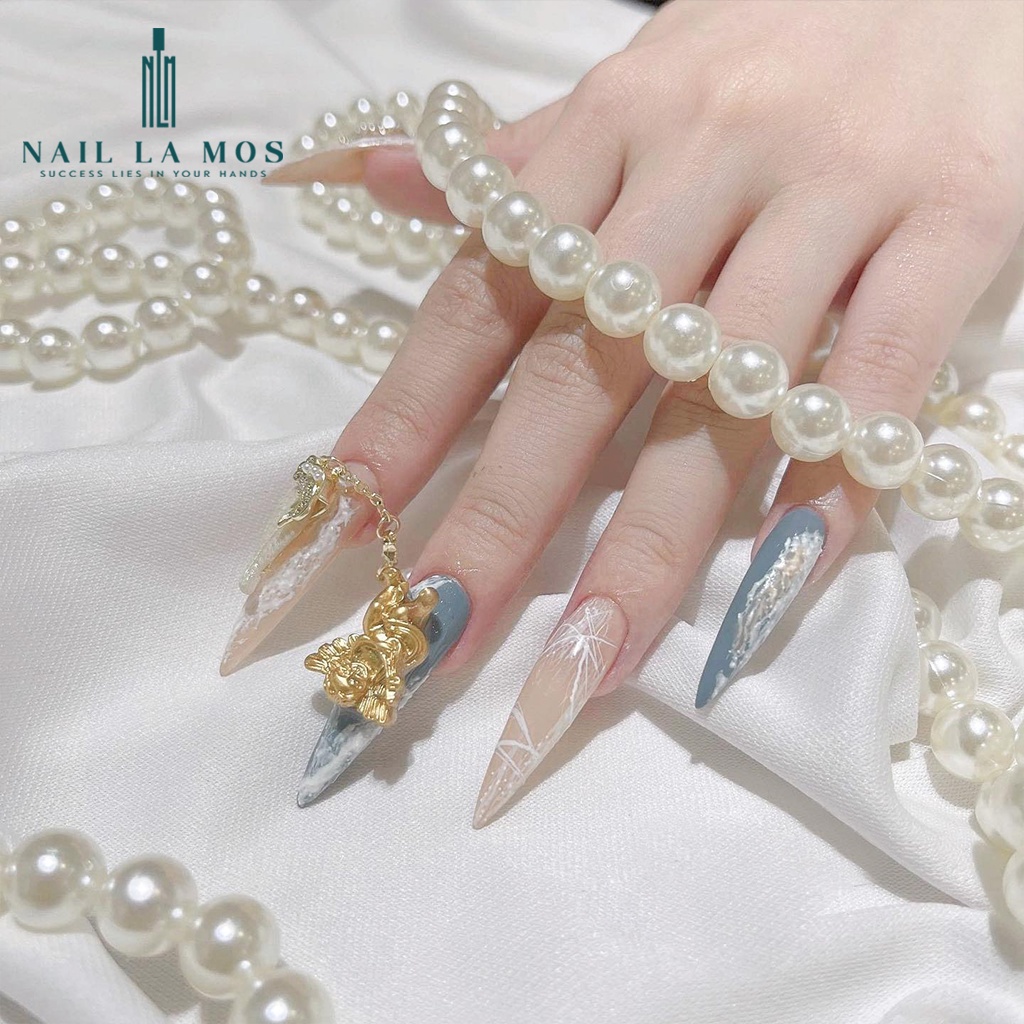 Set 6 hũ gel nhện Vinimay chính hãng chất đậm đặc - gel mạng nhện trang trí móng tay nghệ thuật