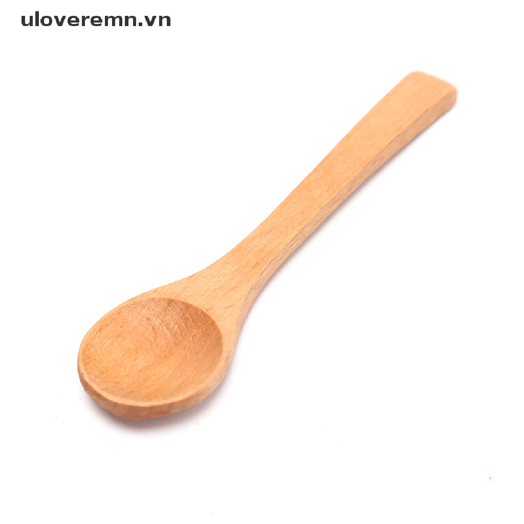 1 Muỗng Gỗ Tre Tròn Múc Canh / Cà Phê / Muối Tiện Dụng