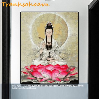 Tranh treo tường tự tô màu số hóa DAISY Tranh Phật Bồ Tát