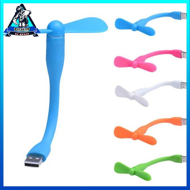 [Fitslim] Flexible Mini Usb Fan Portable Detachable Cooling Fan For Pc Power Bank