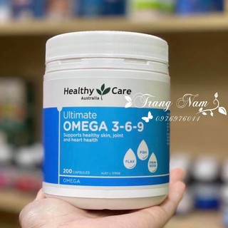 Mẫu mới nhất: OMEGA 3-6-9 HEALTHY CARE ULTIMATE HỘP 200 VIÊN của Úc