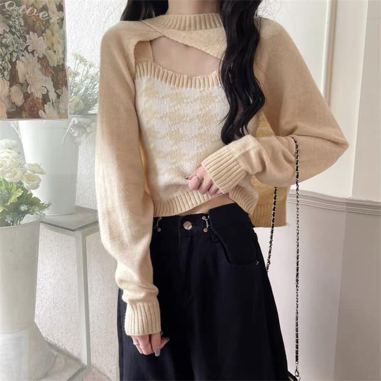 Sét len kẻ ziczac 4 màu xinh (kèm ảnh thật)