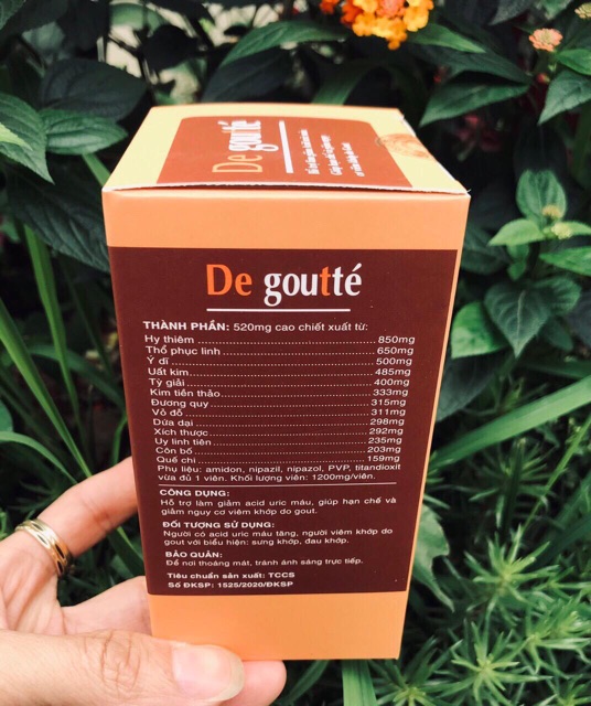 ✅ [ TPBVSK ] - De goutté , Hỗ trợ giảm sưng, đau do gout