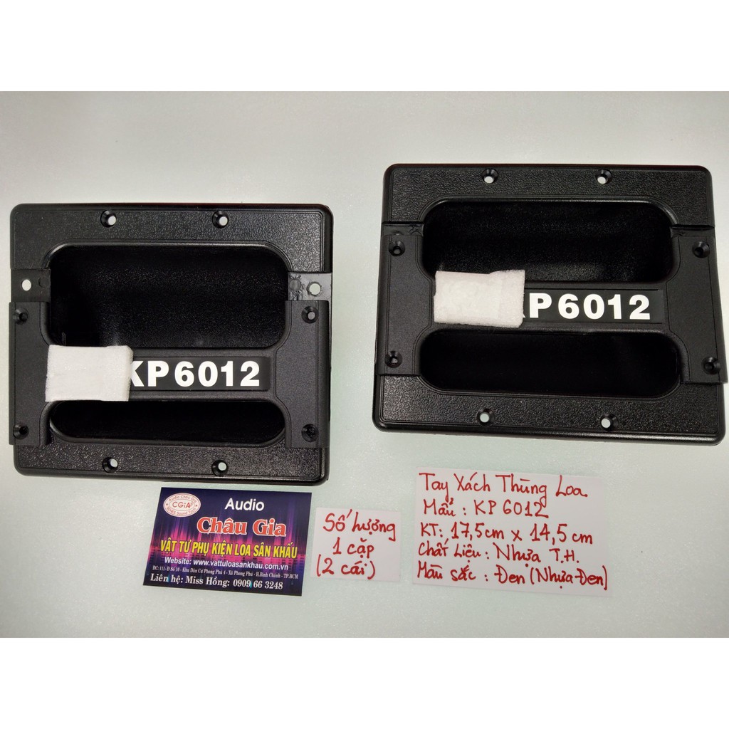 Tay xách thùng loa 6012 nhựa 2 cái Audio Châu Gia