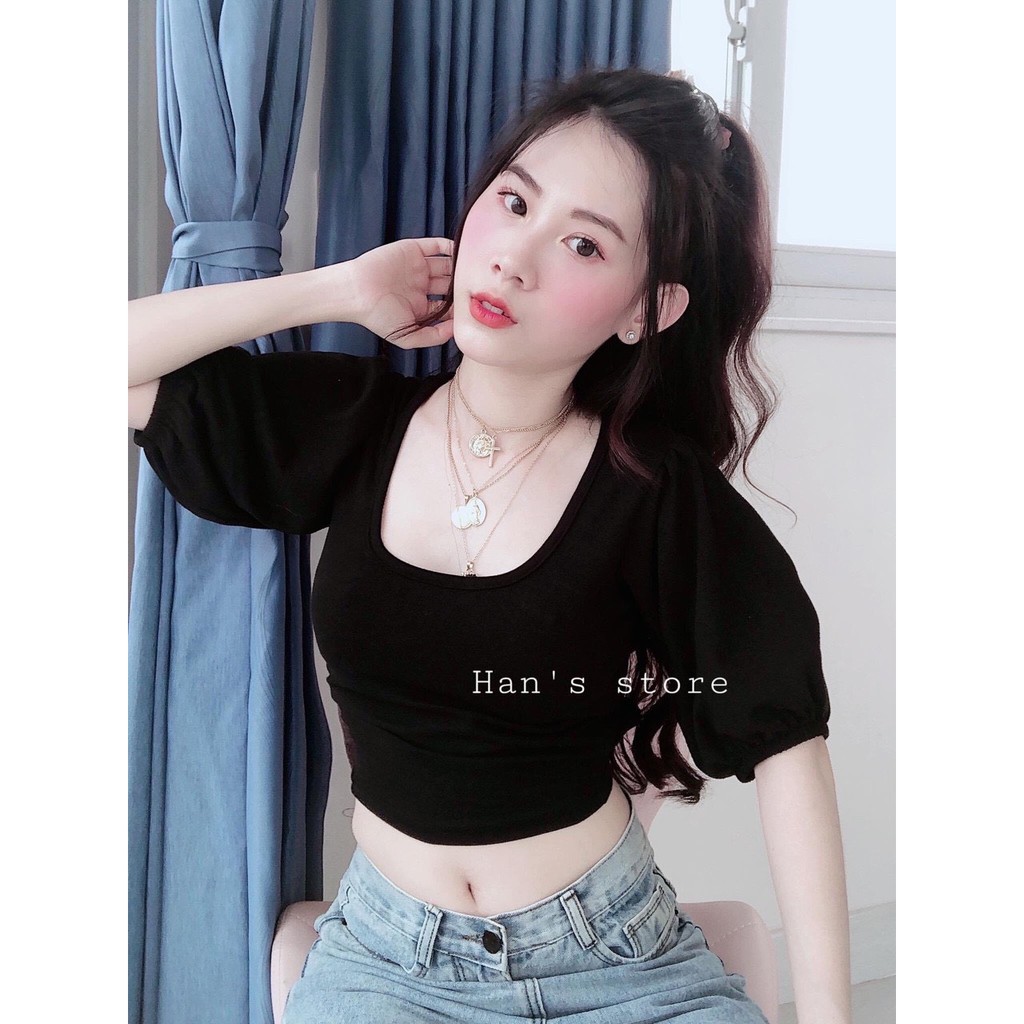 ÁO CỘT NƠ HỞ LƯNG TAY NGẮN | BigBuy360 - bigbuy360.vn