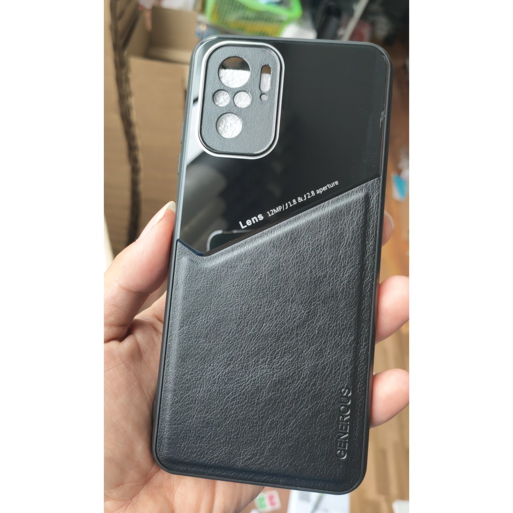 Ốp lưng Xiaomi redmi note 10 / note 10 pro hiệu Lens họa tiết giả da thời trang cao cấp