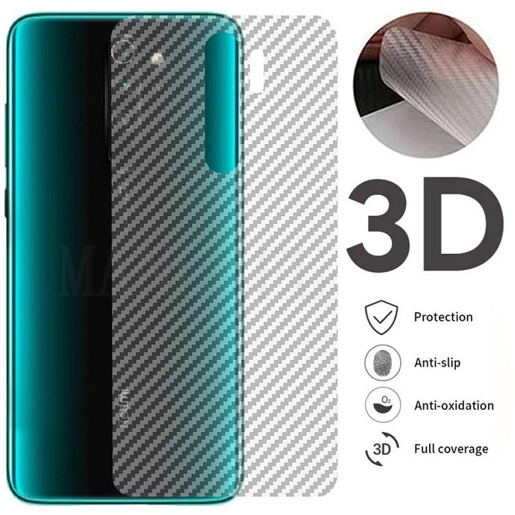 Miếng dán Carbon mặt lưng Xiaomi Redmi Note 8 / Redmi Note 8 Pro Chống Bám Vân Tay