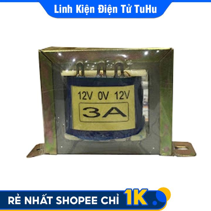 Biến Áp Đối Xứng 12V 3A Đầu Vào 220V Đầu Ra 12V-0V-12V